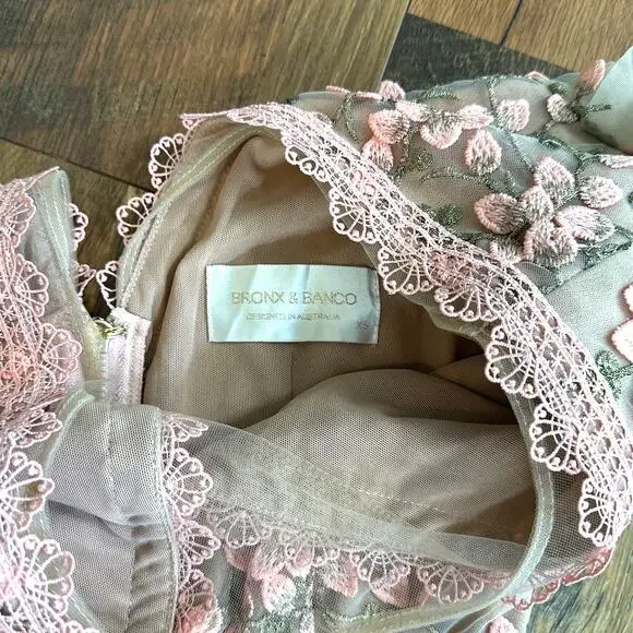 Bronx and Banco Megan Mini Dress in Rose Floral Size XS - Picture 3 of 4